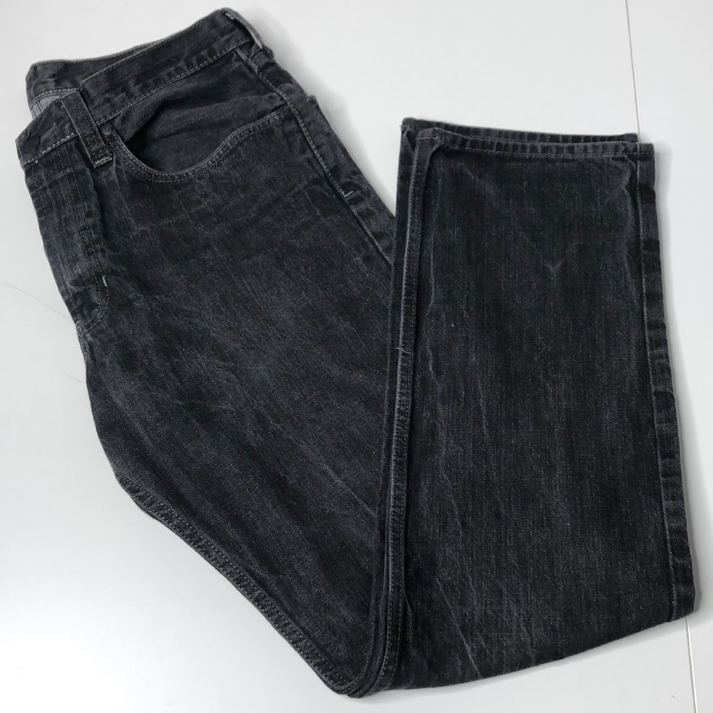 MENS BULLHEAD JEANS GRAVELS SLIM 34x34 BLACK